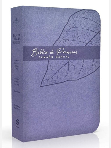 Biblia De Promesas Rvr60 Tamaño Manual Piel Especial Lavanda