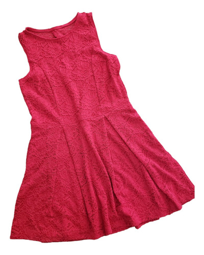 Vestido Rojo Para Niña Abercrombie Encaje Talle 11 Años