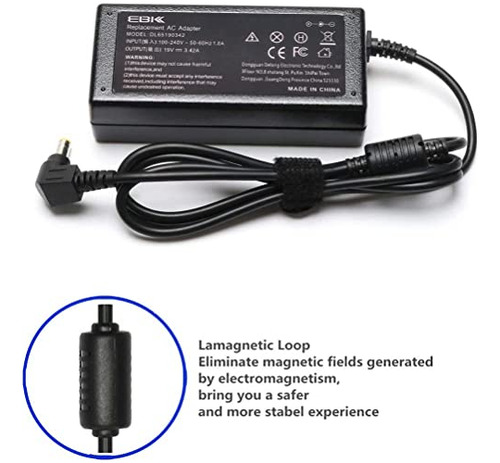 Adaptador Y Cargador Ebkk De 19 V De Repuesto Para Jbl Xtrem