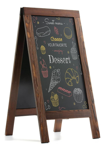 Dahapyboo Sandwich Board 40x20 Pino Sólido Brown Rustic Brow