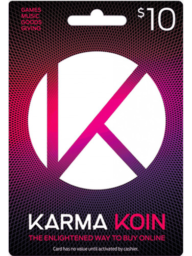 Tarjeta Karma Koin Gift Card Usa [ Codigo Digital ] $10 