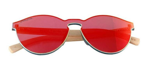 Anteojos Modernos Con Estuche, Mxfrm-005, Red, Uv400, Polic Lente Rojo
