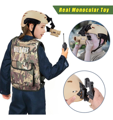 Disfraz Soldado Combate Militar Ejército Niños 3-8 Años Blanco