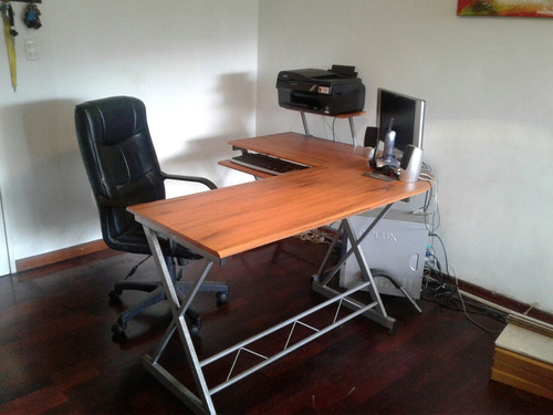 Escritorio Modular Usado 2 Sillas Accesorios En Buen Estado