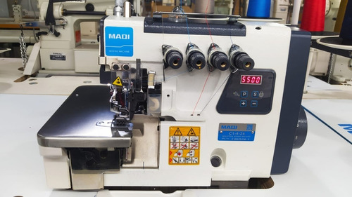 Maquina Overlock Industrial 5 Hilos Maqi Motor Incorp Y Led