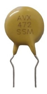 Capacitor Cerâmico Disco Avx 472 Ssm - 10 Unidades