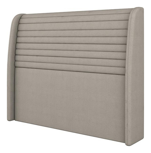 Cabeceira Fortaleza 140cm Boucle Cinza - Lumalar