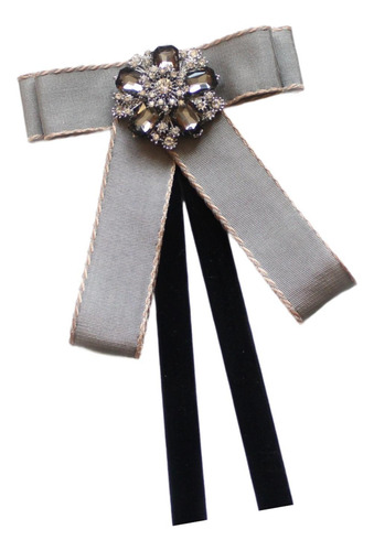 Broche De Cinta De Corbata De Lazo, Decoración De Gris
