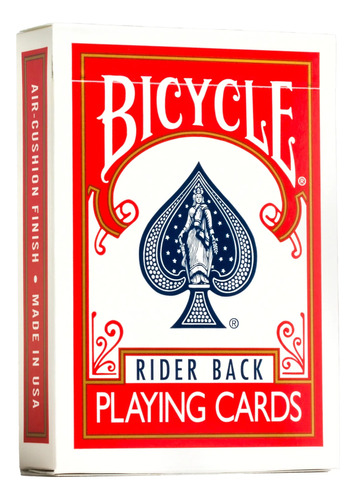 Cartas Bicycle Rider Back Red. Original. Por Banimported