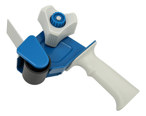 Dispenser Racionador De Cinta De Embalar Pist + 3 Cinta 48mm Azul