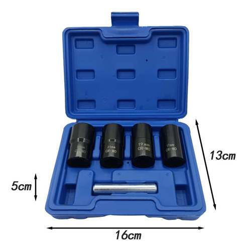 Kit De Herramientas De Enchufe De De Impacto, 5 Uds., Con