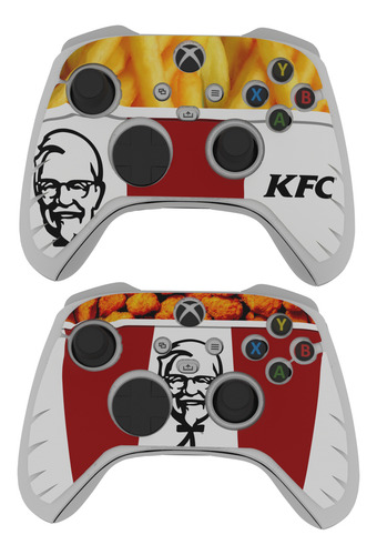 Skin Balde Bucket Pollo Kfc Para Xbox Series X + 2 Sticker Kfc_1