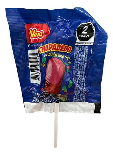 Paleta Mexicana Vero Chupadedo