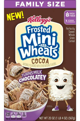 Cereal Kellogg's Importados Varios Sabores Frosted Mini Wheats Cocoa