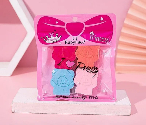 Esponja Para Maquillaje Base Corrector Diseño Kwaii Osito