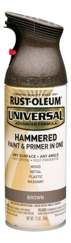 Tinta Spray Universal Marrom Martelado - Rust-oleum