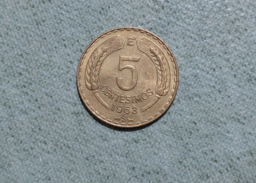 Moneda De 5 Centesimos Año 1963