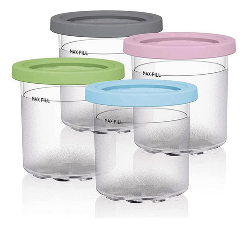 Zl 4 Vasos For Pintas De Helado, Recipientes For Helado
