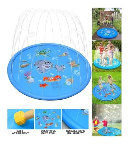 Aspersor Splashpad Esteira De Piscina Inflável Infantil 1.7m