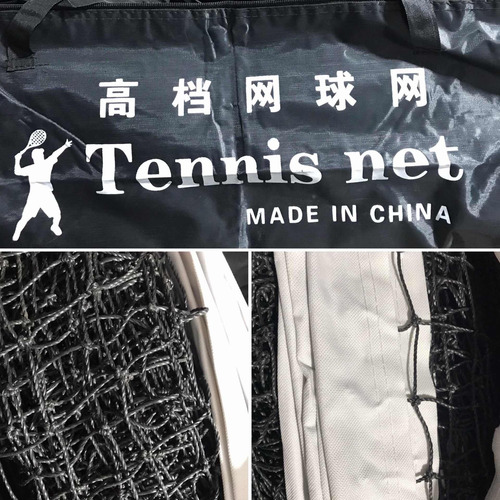 Imagen 5 de 7 de Red Tenis Profesional Reglamentario Juego Reforzado Con Nudo