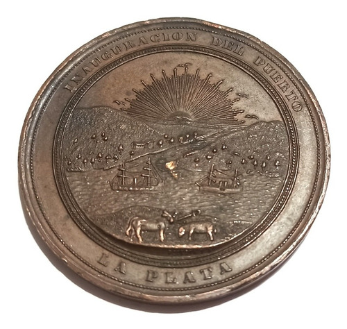Medalla Puerto La Plata (podesta Y H) 1890 - Numismatica