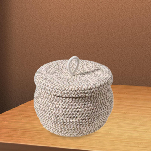 Cesta De Almacenamiento De Cuerda De Algodón Cesta Para L