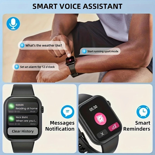 Smartwatch Reloj Inteligente 1.85 '' Android Ios Color Rosa