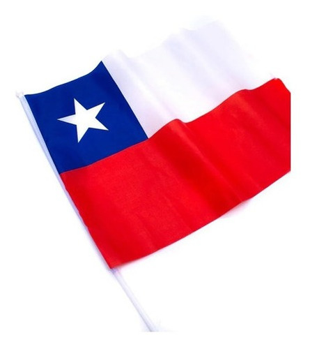 Bandera Chilena Pequeña 28x20cm  (fiestas Patrias)