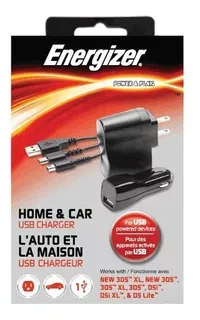 Cargador Energizer Ac/dc 3 In 1 Home And Car Charger 3ds