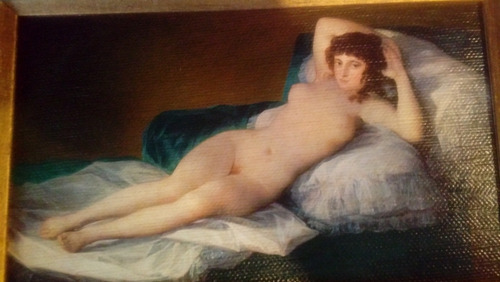 Goya: La Maja Desnuda, Reprodução Em Tela / Obra Soberba (Usado)
