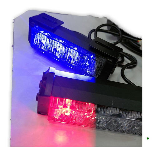 Imagen 2 de 2 de Luz Led Estrobo Policial 8 Led Moto