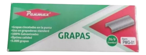 Gancho Grapa Para Cosedora Penmax 26/6 3 Caja X 5000 Und