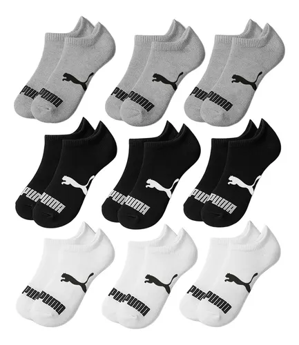 Kit 9 Pares Meia Soquete Puma Invisível