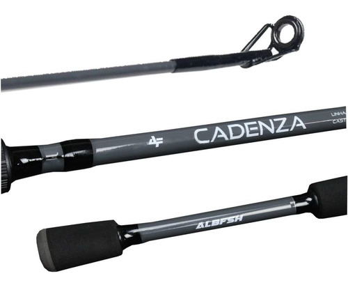 Vara Carretilha Albatroz Cadenza 1,68m 8-17lbs 2pts - Cinza