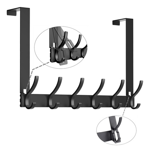 Ganchos Resistentes Para Puerta De Baño Y Dormitorio Con 12