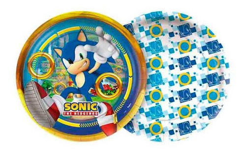 Prato Papel Redondo Sonic Regina 18cm 12und