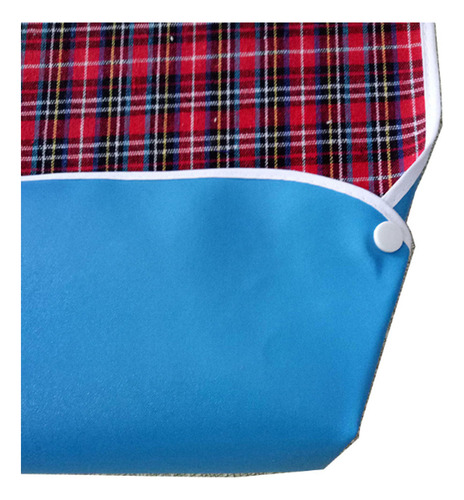 Baberos Impermeables Para Adultos, Delantal Cuadriculado
