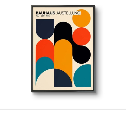 Cuadro Poster Enmarcado Bauhaus Got 50cm. X 70cm.