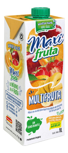 Jugo Maxi Fruta 1 Litro Sabor Mutifruta Pack X12