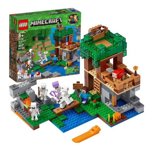 Lego Minecraft El Esqueleto Attack 21146 Kit De Construcción