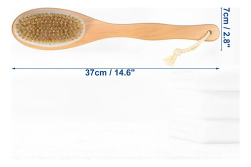 Cepillo De Baño De Madera Para Masaje De Espalda Con