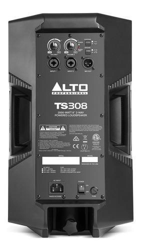 Parlante Alto Professional Truesonic 3 TS308 negro