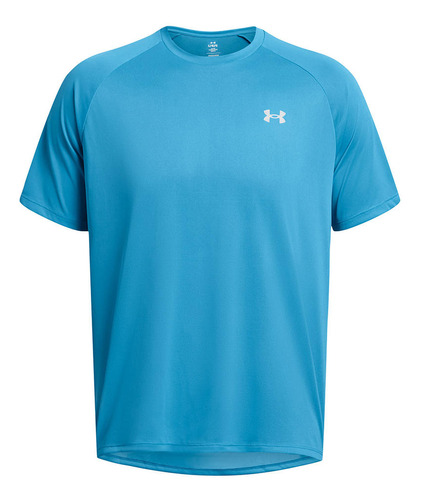 Polera Manga Corta Reflectante Hombre Azul Under Armour