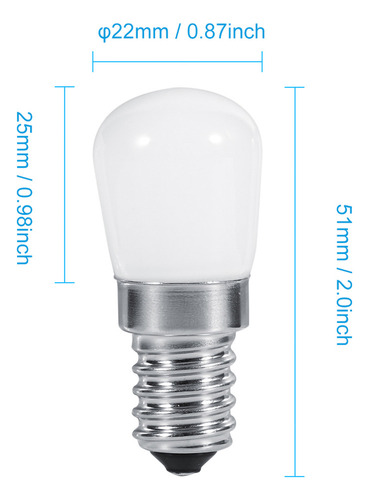 E14 Tipo 1.5w Smd 2835 Mini Heladera Congelador Llevó La