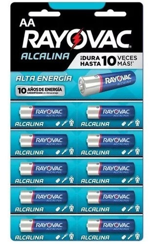 Pila Aa Rayovac Alcalina Cilíndrica  Srj