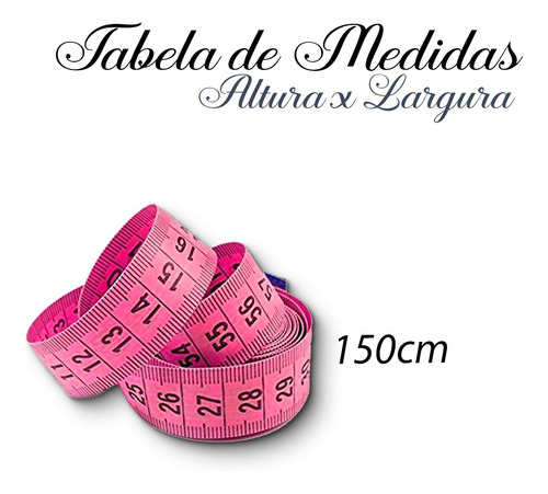Imagem 6 de 7 de Fita Metrica Embalagem Plastica 150 Cm Cor:rosa