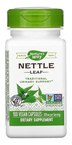 Natures Way Nettle Leaf Hoja De Ortiga 100caps Sabor Neutro