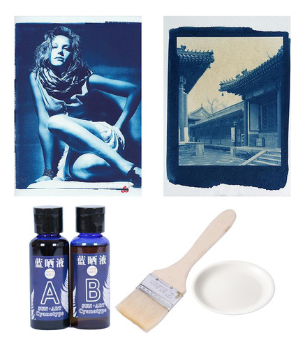 Jacquard Cyanotype En Papel Fabirc Diy Kit-paleta 50ml