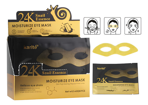 5 Mascarilla Para Ojos Con Extracto Baba De Caracol Karité Tipo de piel Todo tipo de piel