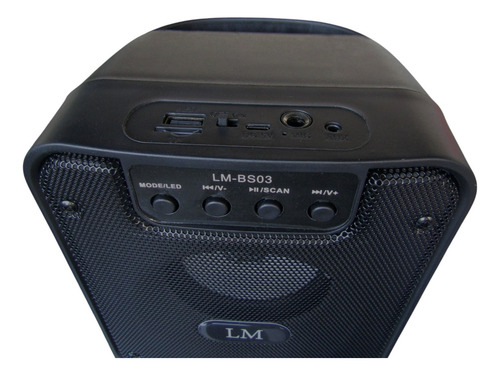 Bocina Bluetooth 4 Pulgadas Portátil Recargable Lm-bs03